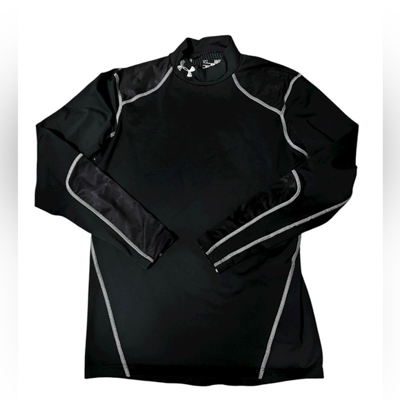 Under Armour Coldgear Infrared Fitted Compression Mock Neck Shirt - Picture 1 of 9
